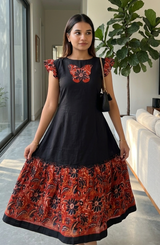 Mul cotton printed frock