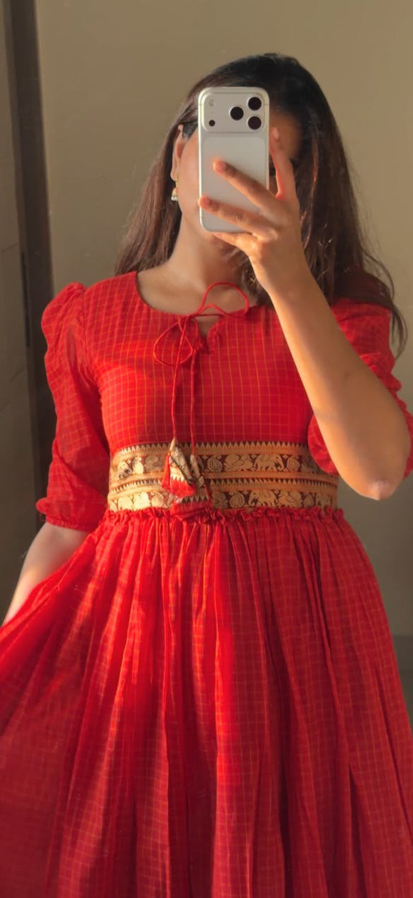 Narayanpet Red Frock