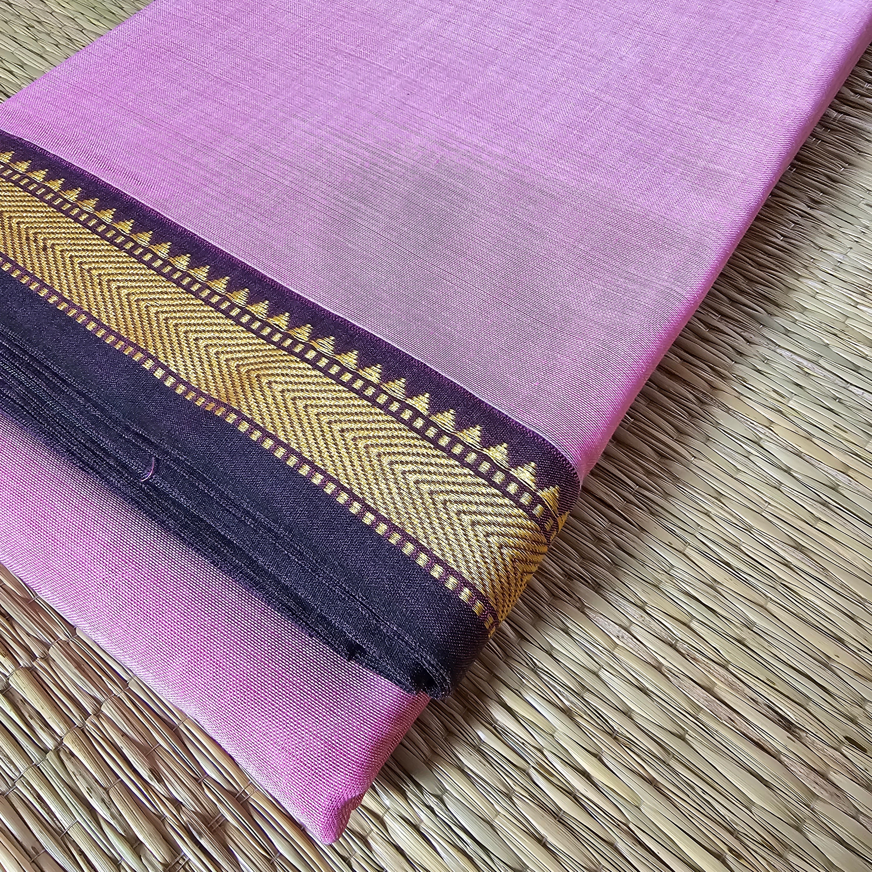 Pink Narayanpet handloom saree