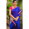 Blue Narayanpet Cotton Saree Code: HOSNB 301