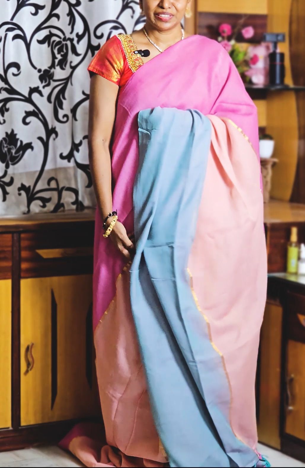 MUL cotton multi color handloom saree, Code: HOSMM 304