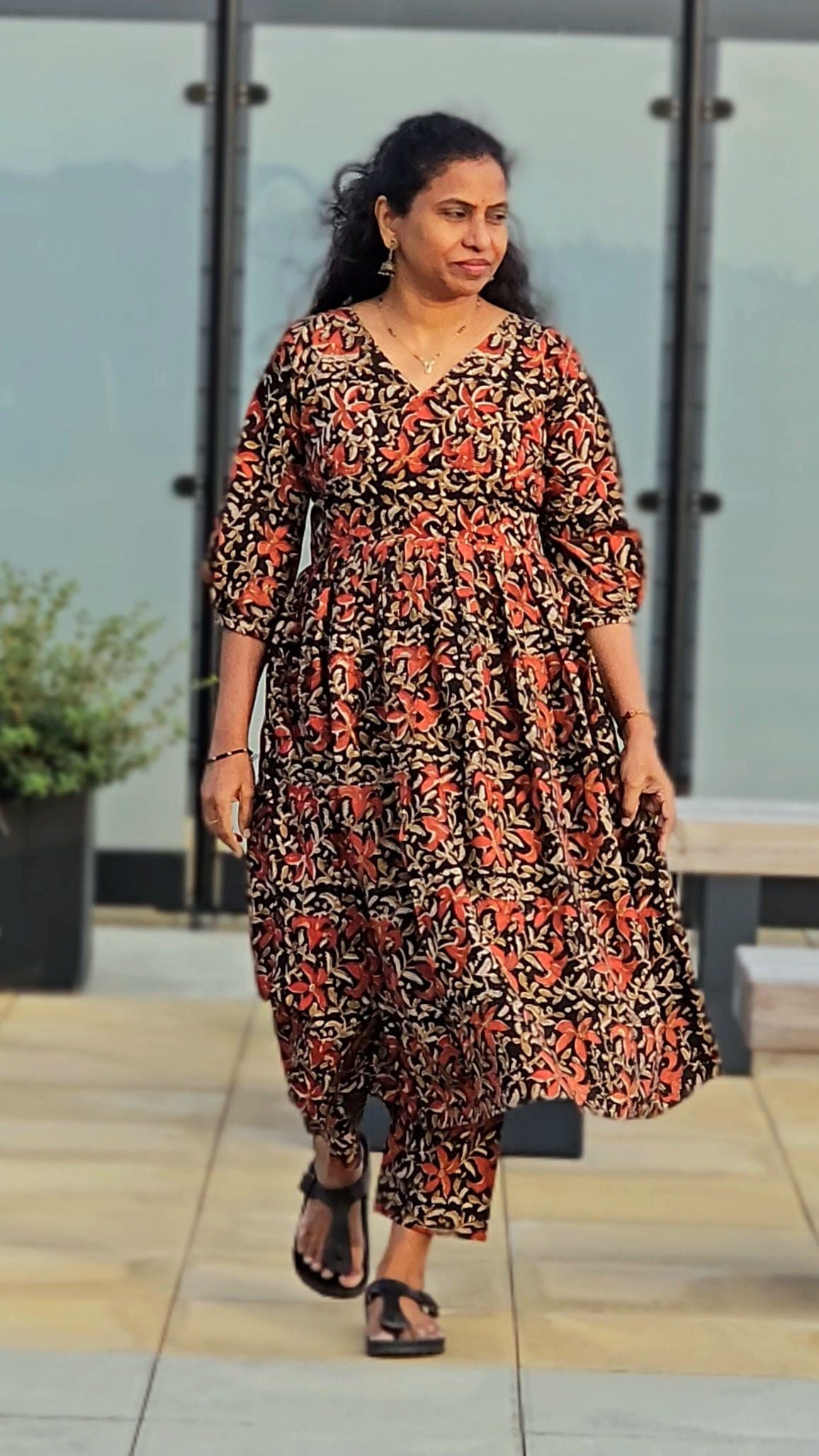 Kalamkari co-ord setCode : HOSKC 127