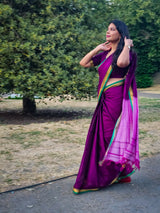 Purple Narayanpet Handloom saree (HOS_NPR_102)
