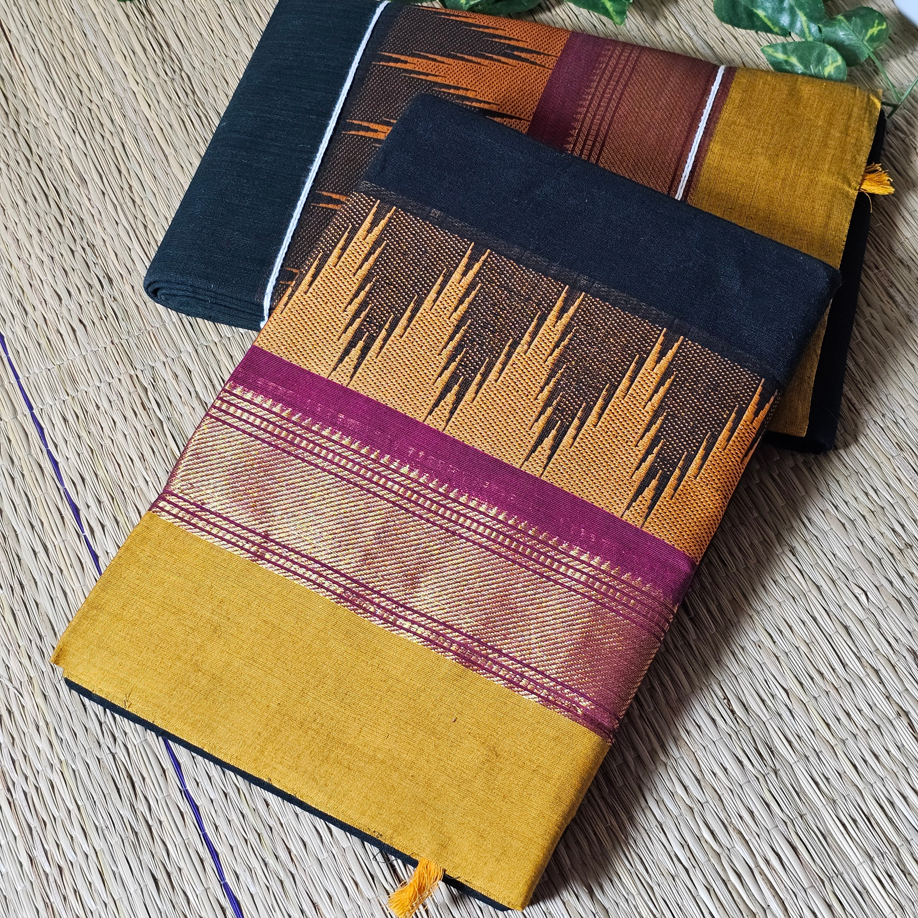 Deep Bottle Green Kanchi Cotton Handloom Saree (HOS_KBG 012)