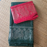 Sungudi sarees with contrast blouse, Code: HOSSS 321