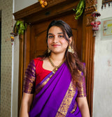 Maroon Red kanchi cotton Langa-voni set (HOS_KRV_HS01)