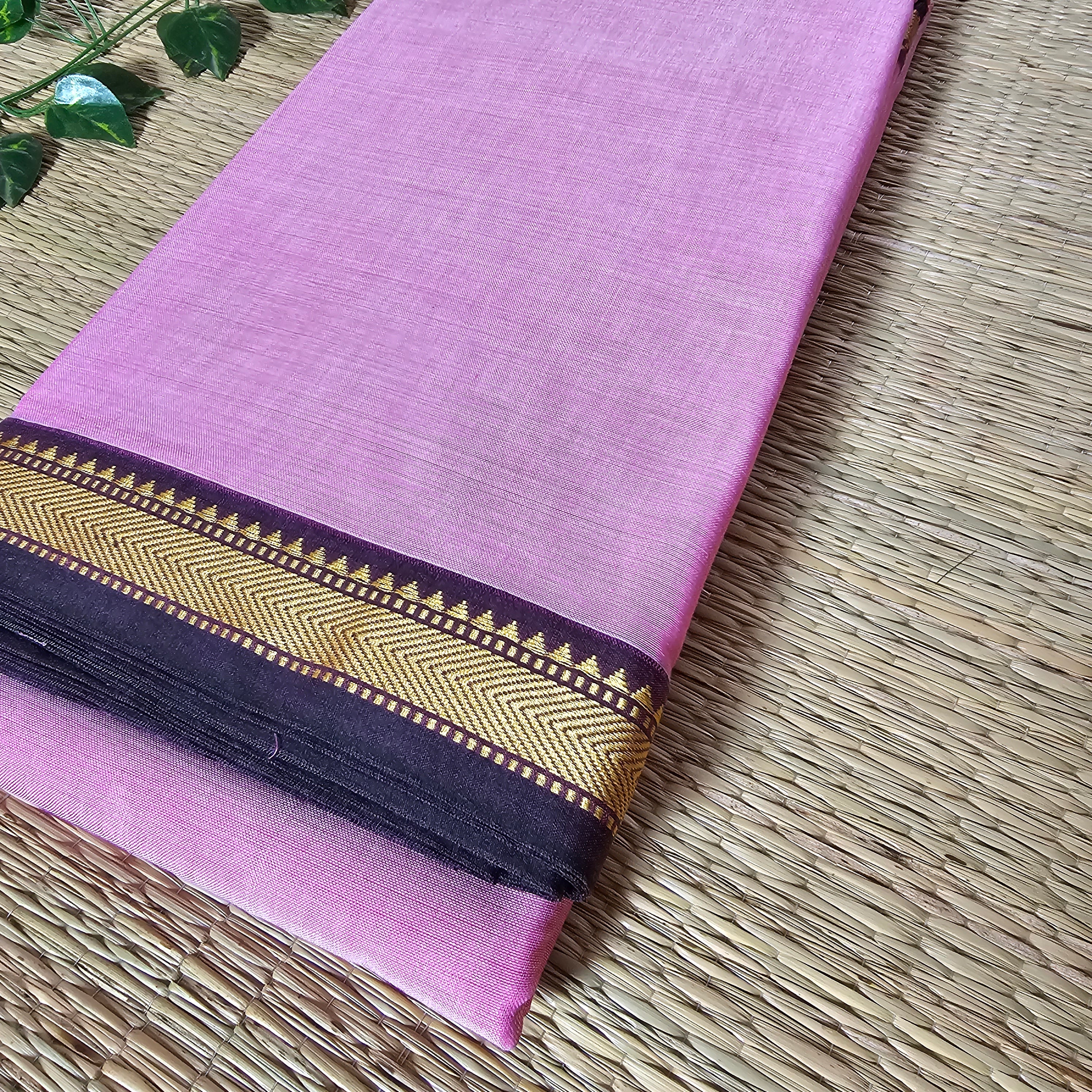 Pink Narayanpet handloom saree
