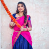 Blue and Pink kanchi cotton Langa-voni (HOS_KBP_HS02)