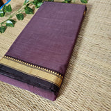 Brown Narayanpet Cotton Handloom Saree( HOS_NB_102)