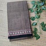 Brown Narayanpet handloom saree (HOS_NBR_105)